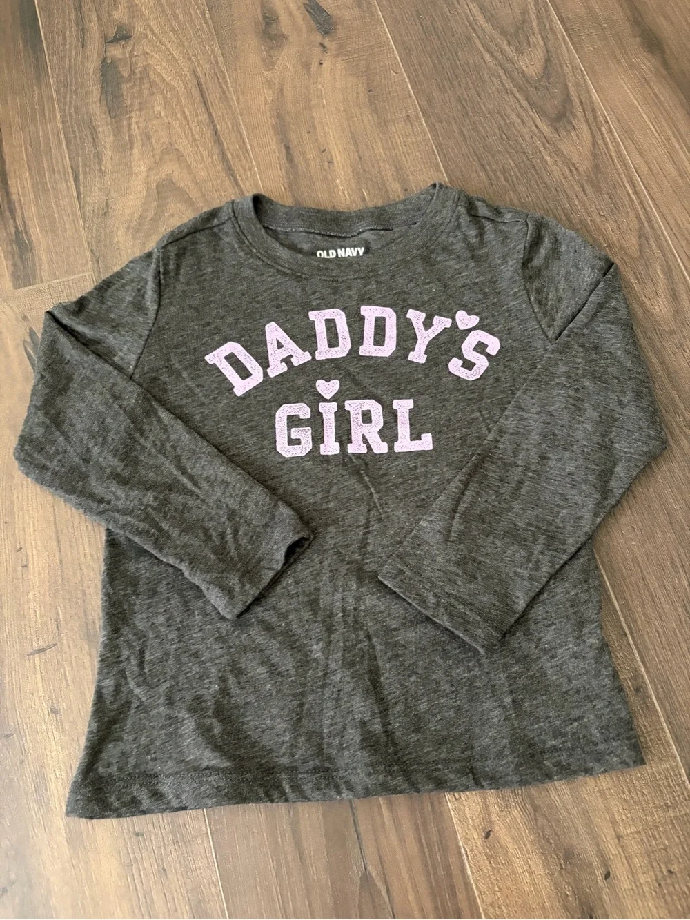 Old Navy Gray Long Sleeve Top with Pink 